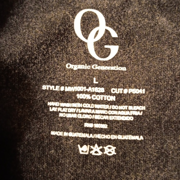 Organic Generation large black rock and roll crop top - Picture 3 of 3